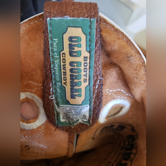Cowgirl Boots Leather Made in Mexico Size 7 Brown Color - Picture 10 of 13